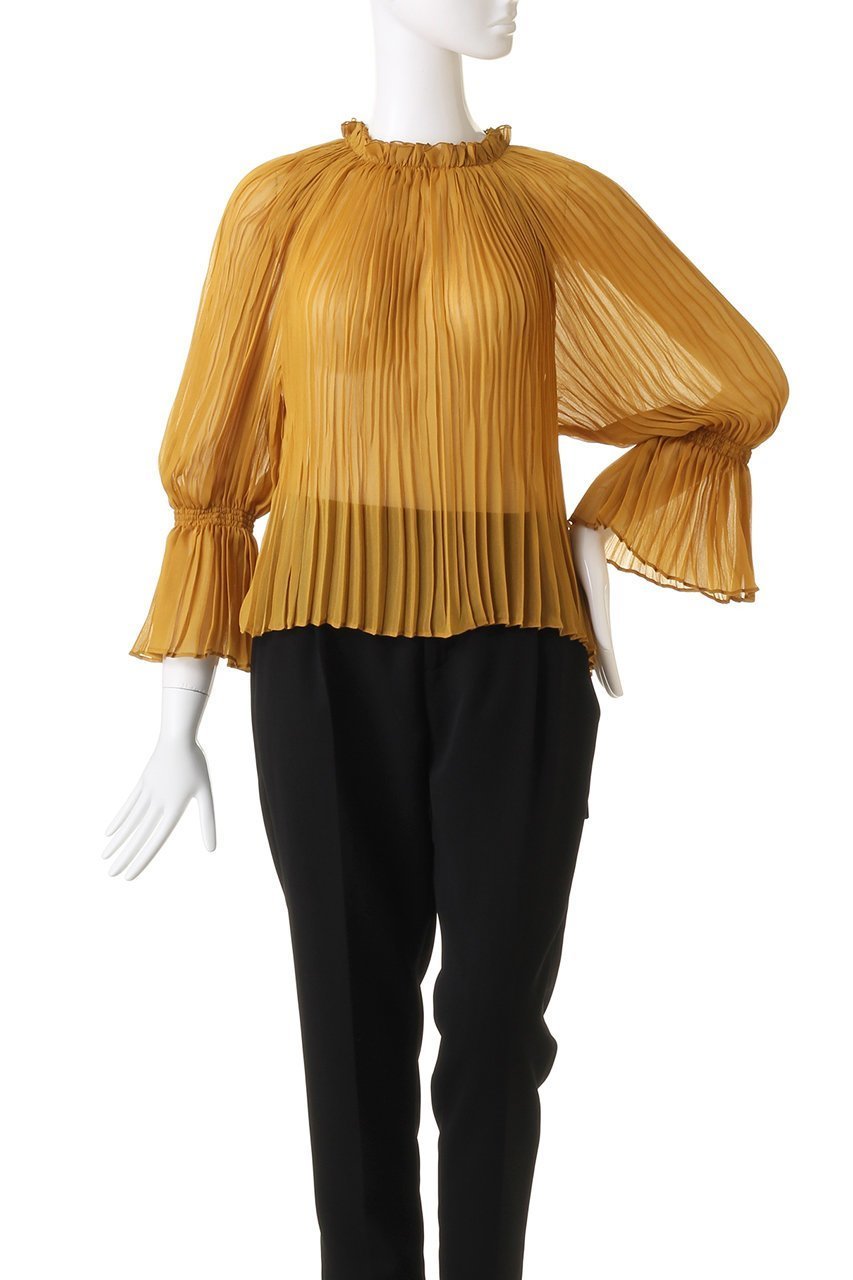 【マルティニーク/martinique】の2Wayプリーツブラウス 人気、トレンドファッション・服の通販 founy(ファニー) 　ファッション　Fashion　レディースファッション　Fashion for Women　トップス・カットソー　Cut & Sew Tops　シャツ・ブラウス・オフィスカジュアル　Elegant Blouses & Button-Ups　おすすめ　Recommended / Our Picks　スリーブ　Sleeve, Long Sleeve / Short Sleeve　ハイネック　High Neck, Mock Neck　フロント　Front, Front Design　プリーツ　Pleats, Pleated　ランダム　Random, Irregular　ロング　Long, Long-Length　羽織　Haori, Light Jacket　other-2|ID: prp329100004607802 ipo3291000000032905656