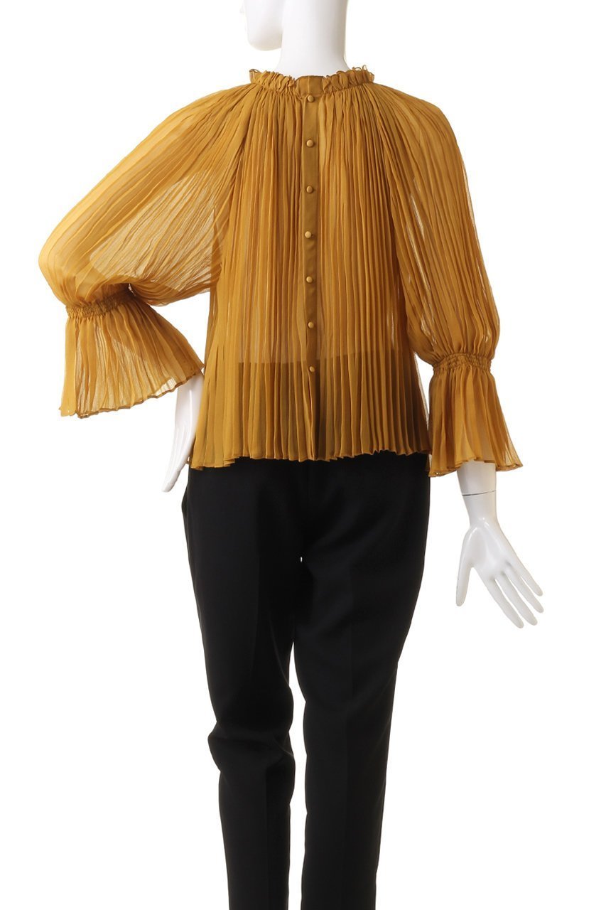 【マルティニーク/martinique】の2Wayプリーツブラウス 人気、トレンドファッション・服の通販 founy(ファニー) 　ファッション　Fashion　レディースファッション　Fashion for Women　トップス・カットソー　Cut & Sew Tops　シャツ・ブラウス・オフィスカジュアル　Elegant Blouses & Button-Ups　おすすめ　Recommended / Our Picks　スリーブ　Sleeve, Long Sleeve / Short Sleeve　ハイネック　High Neck, Mock Neck　フロント　Front, Front Design　プリーツ　Pleats, Pleated　ランダム　Random, Irregular　ロング　Long, Long-Length　羽織　Haori, Light Jacket　other-4|ID: prp329100004607802 ipo3291000000032905662