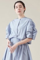 【マルティニーク/martinique】の袖ギャザーブラウス(セットアップ可) サックス|ID: prp329100004607803 ipo3291000000032905678