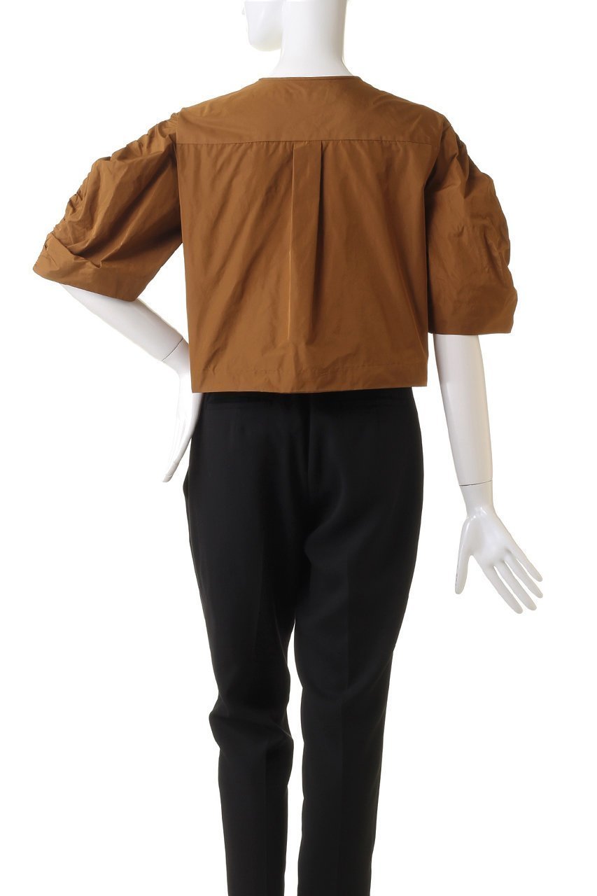 【マルティニーク/martinique】の袖ギャザーブラウス(セットアップ可) 人気、トレンドファッション・服の通販 founy(ファニー) 　ファッション　Fashion　レディースファッション　Fashion for Women　トップス・カットソー　Cut & Sew Tops　シャツ・ブラウス・オフィスカジュアル　Elegant Blouses & Button-Ups　おすすめ　Recommended / Our Picks　ギャザー　Gathered, Ruffled　クロップド　Cropped, Short Length　ショート　Short, Short Length　スリーブ　Sleeve, Long Sleeve / Short Sleeve　セットアップ　Set-Up, Coordinated Outfit　タフタ　Taffeta, Structured Fabric　半袖　Short Sleeve, Half Sleeve　定番　Standard, Basic Item　羽織　Haori, Light Jacket　other-4|ID: prp329100004607803 ipo3291000000032905690