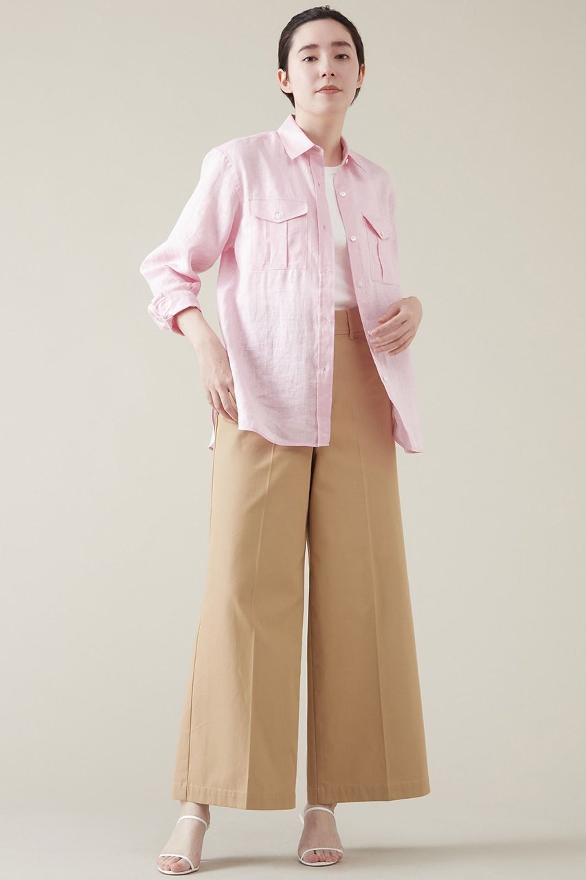 【マルティニーク/martinique】のサファリシャツ 人気、トレンドファッション・服の通販 founy(ファニー) 　ファッション　Fashion　レディースファッション　Fashion for Women　トップス・カットソー　Cut & Sew Tops　シャツ・ブラウス・オフィスカジュアル　Elegant Blouses & Button-Ups　おすすめ　Recommended / Our Picks　スリーブ　Sleeve, Long Sleeve / Short Sleeve　タンク　Tank Top, Sleeveless Top　バランス　Balance, Style Balance　フロント　Front, Front Design　ロング　Long, Long-Length　ヴィンテージ　Vintage Style　夏　Summer　羽織　Haori, Light Jacket　other-4|ID: prp329100004607805 ipo3291000000033662486
