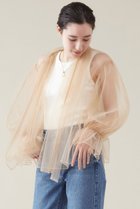 【マルティニーク/martinique】のボリュームギャザーチュールブラウス ベージュ|ID: prp329100004607806 ipo3291000000035391152