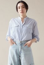 【マルティニーク/martinique】のプリントサファリシャツ(一部WEB限定カラー ) ブルーストライプ|ID: prp329100004607808 ipo3291000000032905796