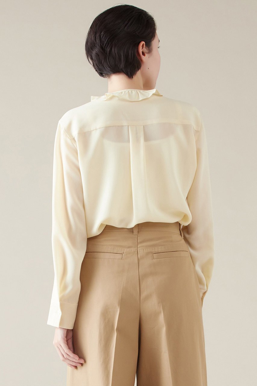 【マルティニーク/martinique】のフリルブラウス 人気、トレンドファッション・服の通販 founy(ファニー) 　ファッション　Fashion　レディースファッション　Fashion for Women　トップス・カットソー　Cut & Sew Tops　シャツ・ブラウス・オフィスカジュアル　Elegant Blouses & Button-Ups　ジャケット　Jacket, Outerwear　スリーブ　Sleeve, Long Sleeve / Short Sleeve　フリル　Frill, Ruffle　ロング　Long, Long-Length　other-3|ID: prp329100004607813 ipo3291000000032905938