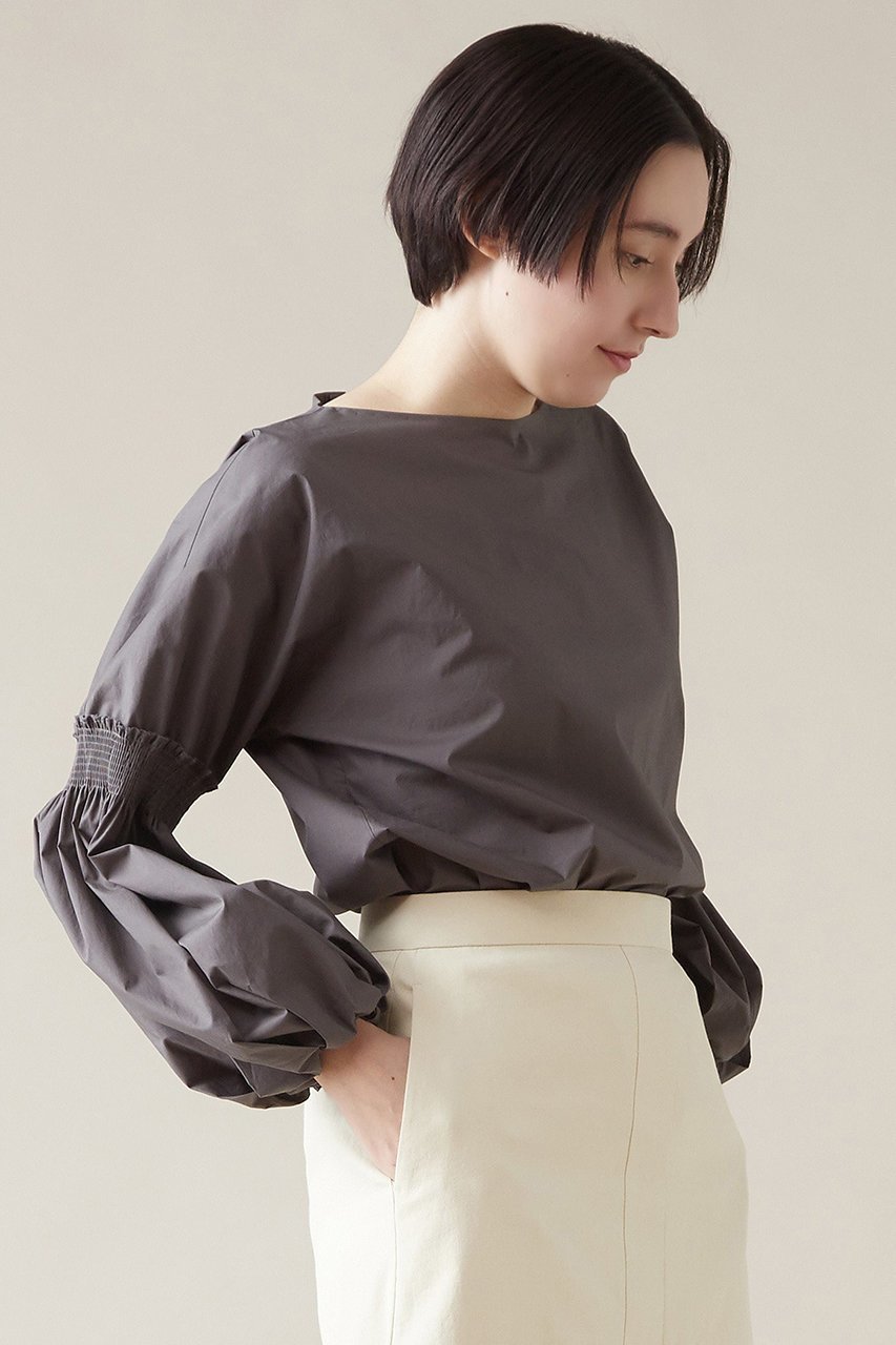 【マルティニーク/martinique】のボリュームスリーブブラウス 人気、トレンドファッション・服の通販 founy(ファニー) 　ファッション　Fashion　レディースファッション　Fashion for Women　トップス・カットソー　Cut & Sew Tops　シャツ・ブラウス・オフィスカジュアル　Elegant Blouses & Button-Ups　ボリューム袖・フリルスリーブブラウス　Voluminous & Ruffle Sleeves / Puffy Sleeve Tops　シャーリング　Shirring, Ruched　スリーブ　Sleeve, Long Sleeve / Short Sleeve　タイプライター　Typewriter Fabric, Crisp Cotton　ロング　Long, Long-Length　other-2|ID: prp329100004607814 ipo3291000000032905966