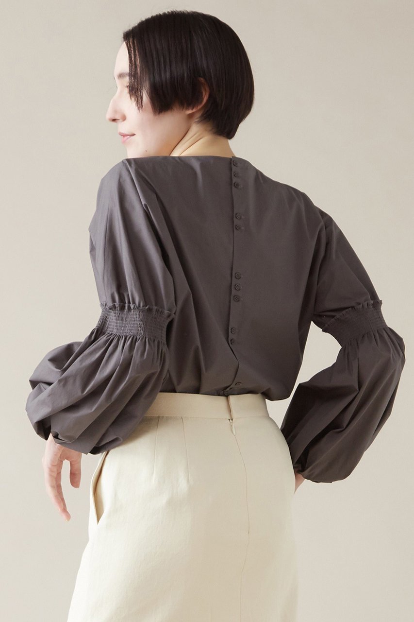 【マルティニーク/martinique】のボリュームスリーブブラウス 人気、トレンドファッション・服の通販 founy(ファニー) 　ファッション　Fashion　レディースファッション　Fashion for Women　トップス・カットソー　Cut & Sew Tops　シャツ・ブラウス・オフィスカジュアル　Elegant Blouses & Button-Ups　ボリューム袖・フリルスリーブブラウス　Voluminous & Ruffle Sleeves / Puffy Sleeve Tops　シャーリング　Shirring, Ruched　スリーブ　Sleeve, Long Sleeve / Short Sleeve　タイプライター　Typewriter Fabric, Crisp Cotton　ロング　Long, Long-Length　other-3|ID: prp329100004607814 ipo3291000000032905969