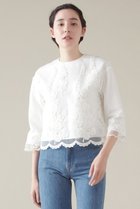 【マルティニーク/martinique】のリップルオーガンジー刺繍ブラウス ホワイト|ID: prp329100004607815 ipo3291000000032905988