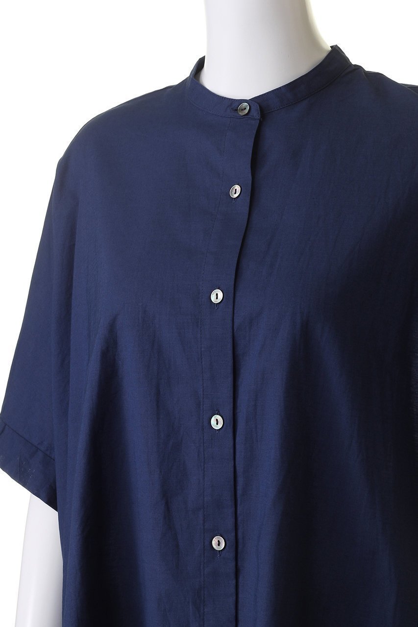 【ミズイロ インド/mizuiro ind】のstand collar wide shirt シャツ 人気、トレンドファッション・服の通販 founy(ファニー) 　ファッション　Fashion　レディースファッション　Fashion for Women　トップス・カットソー　Cut & Sew Tops　シャツ・ブラウス・オフィスカジュアル　Elegant Blouses & Button-Ups　コンパクト　Compact, Small Size　サマー　Summer, Summer Style　ショート　Short, Short Length　スタンド　Stand Collar, Upright Stand　スリーブ　Sleeve, Long Sleeve / Short Sleeve　ハーフ　Half, Half-Length　リネン　Linen, Linen Fabric　ワイド　Wide, Wide Fit　定番　Standard, Basic Item　other-5|ID: prp329100004607819 ipo3291000000032906240