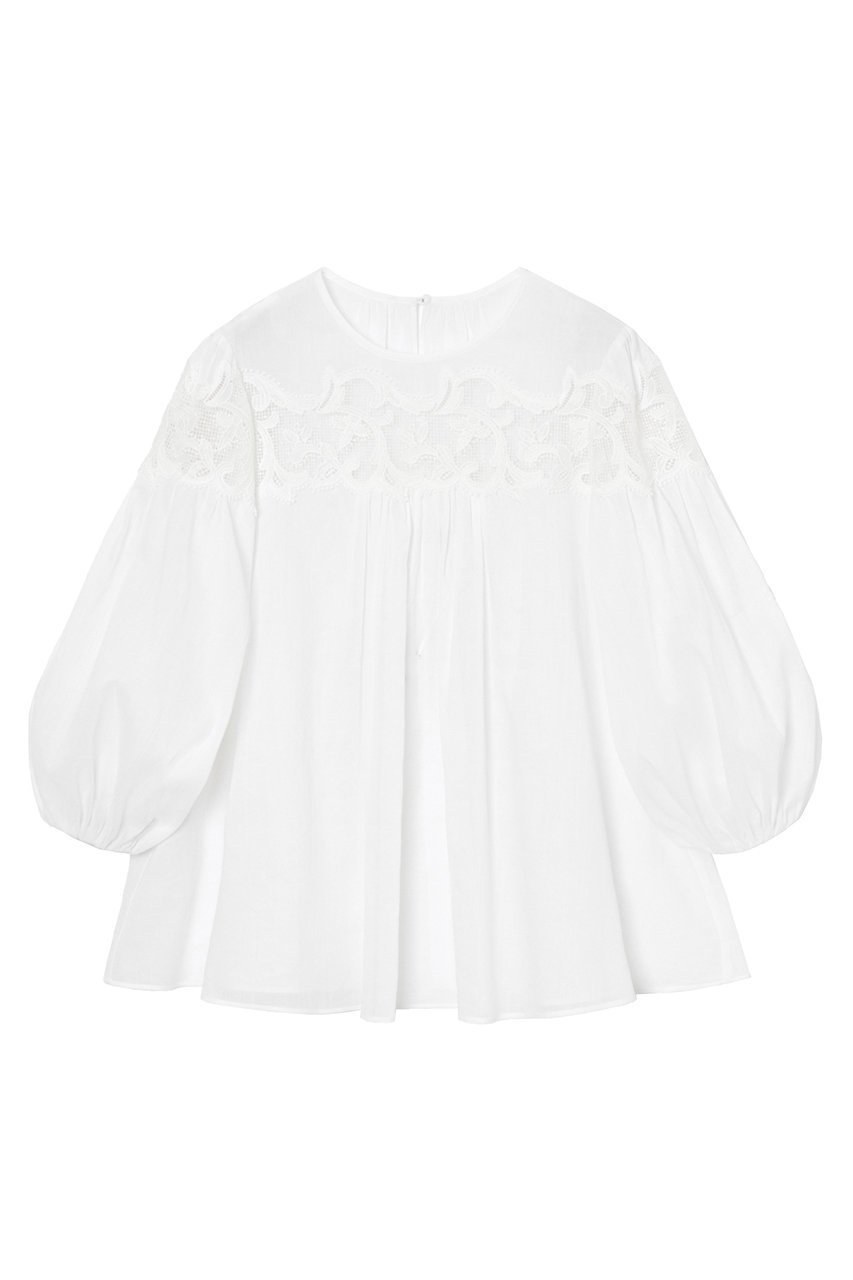 【アナイ/ANAYI】のラミーコットンレースギャザーブラウス 人気、トレンドファッション・服の通販 founy(ファニー) 　ファッション　Fashion　レディースファッション　Fashion for Women　トップス・カットソー　Cut & Sew Tops　シャツ・ブラウス・オフィスカジュアル　Elegant Blouses & Button-Ups　ギャザー　Gathered, Ruffled　ケミカル　Chemical, Chemical Wash　ショート　Short, Short Length　スリーブ　Sleeve, Long Sleeve / Short Sleeve　フェミニン　Feminine, Girly　フロント　Front, Front Design　レース　Lace, Lace Fabric　エレガント 上品　Elegant　再入荷　Restock / Back in Stock　 other-1|ID: prp329100004607825 ipo3291000000035054665