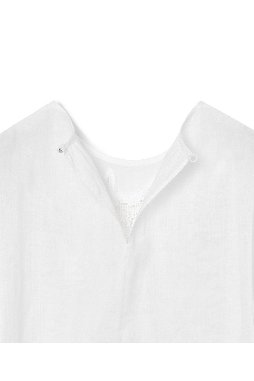 【アナイ/ANAYI】のラミーコットンレースギャザーブラウス 人気、トレンドファッション・服の通販 founy(ファニー) 　ファッション　Fashion　レディースファッション　Fashion for Women　トップス・カットソー　Cut & Sew Tops　シャツ・ブラウス・オフィスカジュアル　Elegant Blouses & Button-Ups　ギャザー　Gathered, Ruffled　ケミカル　Chemical, Chemical Wash　ショート　Short, Short Length　スリーブ　Sleeve, Long Sleeve / Short Sleeve　フェミニン　Feminine, Girly　フロント　Front, Front Design　レース　Lace, Lace Fabric　エレガント 上品　Elegant　再入荷　Restock / Back in Stock　other-5|ID: prp329100004607825 ipo3291000000035054670