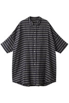 【ミズイロ インド/mizuiro ind】のBD linen wide shirt シャツ navy|ID: prp329100004607828 ipo3291000000032907118