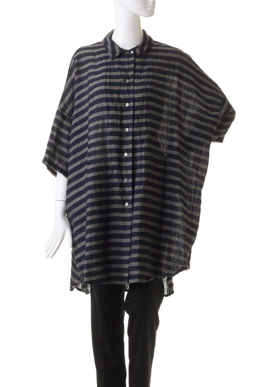 【ミズイロ インド/mizuiro ind】のBD linen wide shirt シャツ 人気、トレンドファッション・服の通販 founy(ファニー) 　ファッション　Fashion　レディースファッション　Fashion for Women　トップス・カットソー　Cut & Sew Tops　シャツ・ブラウス・オフィスカジュアル　Elegant Blouses & Button-Ups　ショート　Short, Short Length　スリーブ　Sleeve, Long Sleeve / Short Sleeve　ヘムライン　Hemline, Bottom Cut　ワイド　Wide, Wide Fit　夏　Summer　other-2|ID: prp329100004607828 ipo3291000000032907126