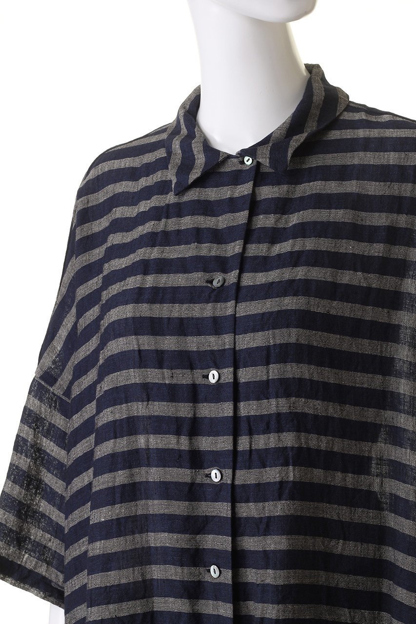 【ミズイロ インド/mizuiro ind】のBD linen wide shirt シャツ 人気、トレンドファッション・服の通販 founy(ファニー) 　ファッション　Fashion　レディースファッション　Fashion for Women　トップス・カットソー　Cut & Sew Tops　シャツ・ブラウス・オフィスカジュアル　Elegant Blouses & Button-Ups　ショート　Short, Short Length　スリーブ　Sleeve, Long Sleeve / Short Sleeve　ヘムライン　Hemline, Bottom Cut　ワイド　Wide, Wide Fit　夏　Summer　other-5|ID: prp329100004607828 ipo3291000000032907135