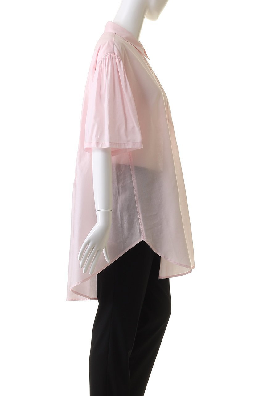 【ミディウミソリッド/MIDIUMISOLID】のhalf slv wide shirt シャツ 人気、トレンドファッション・服の通販 founy(ファニー) 　ファッション　Fashion　レディースファッション　Fashion for Women　トップス・カットソー　Cut & Sew Tops　シャツ・ブラウス・オフィスカジュアル　Elegant Blouses & Button-Ups　ショート　Short, Short Length　スリーブ　Sleeve, Long Sleeve / Short Sleeve　ワイド　Wide, Wide Fit　other-3|ID: prp329100004607833 ipo3291000000032908183