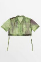 【プランク プロジェクト/PRANK PROJECT】のアブストラクトプリントシャツ / Abstract Printed Shirt GRN(グリーン)|ID: prp329100004607834 ipo3291000000032908288