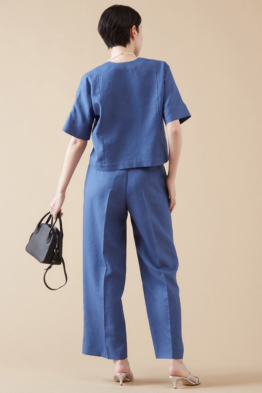 【マルティニーク/martinique】の2WAYクロップドブラウス 人気、トレンドファッション・服の通販 founy(ファニー) 　ファッション　Fashion　レディースファッション　Fashion for Women　トップス・カットソー　Cut & Sew Tops　シャツ・ブラウス・オフィスカジュアル　Elegant Blouses & Button-Ups　おすすめ　Recommended / Our Picks　ショート　Short, Short Length　シンプル　Simple, Minimal　ジャケット　Jacket, Outerwear　スリーブ　Sleeve, Long Sleeve / Short Sleeve　セットアップ　Set-Up, Coordinated Outfit　デニム　Denim, Jeans Material　フロント　Front, Front Design　半袖　Short Sleeve, Half Sleeve　定番　Standard, Basic Item　other-3|ID: prp329100004607836 ipo3291000000032908719