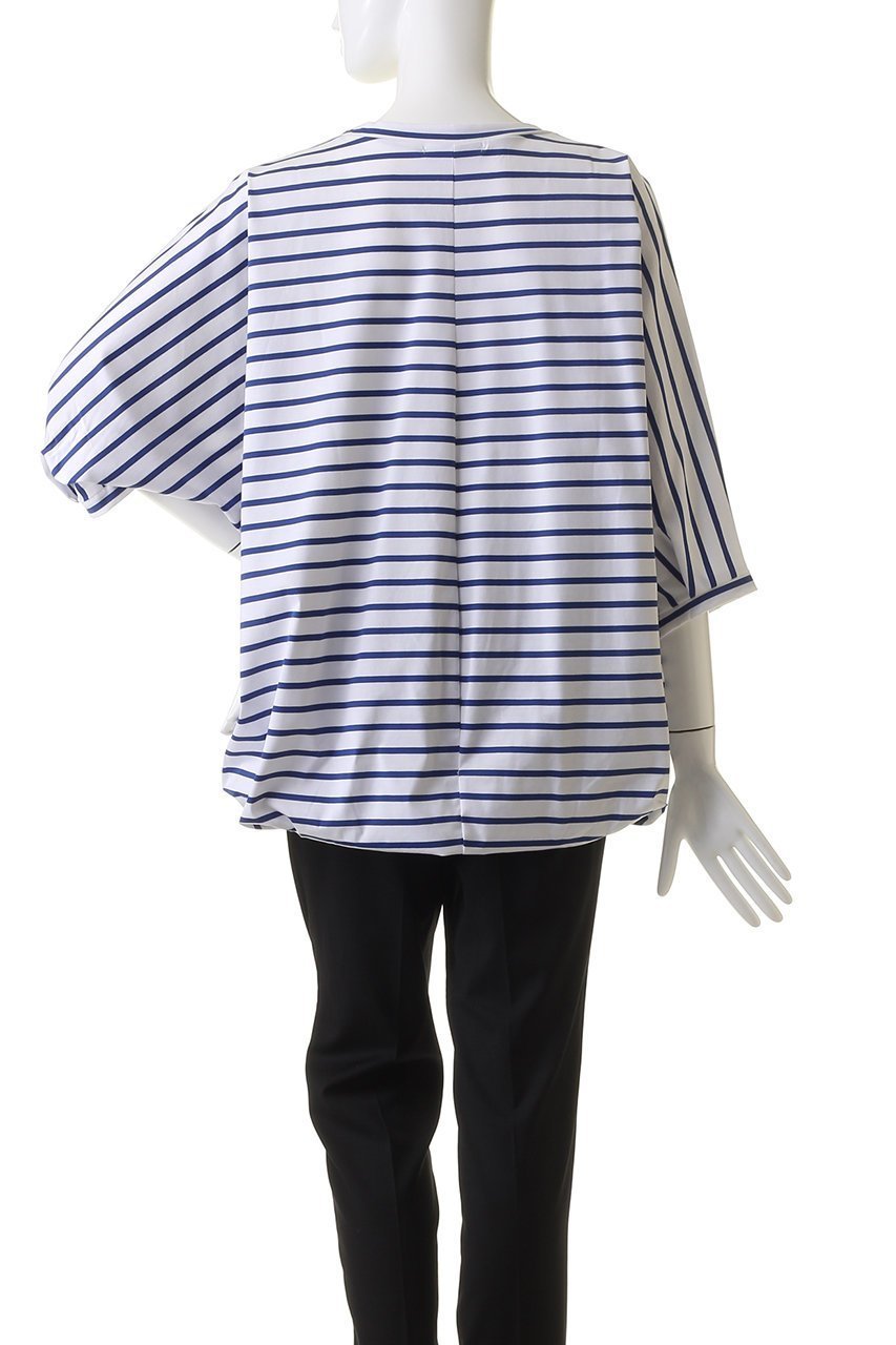 【ミズイロ インド/mizuiro ind】のBD dolman cocoon P/O プルオーバー 人気、トレンドファッション・服の通販 founy(ファニー) 　ファッション　Fashion　レディースファッション　Fashion for Women　トップス・カットソー　Cut & Sew Tops　シャツ・ブラウス・オフィスカジュアル　Elegant Blouses & Button-Ups　カジュアルプルオーバー・ニットトップス　Pullovers & Knit Tops / Casual Pullovers　カリフォルニア　California, Cali Style　ショート　Short, Short Length　スリーブ　Sleeve, Long Sleeve / Short Sleeve　トレンド　Trend, Trending Now　バルーン　Balloon, Balloon Silhouette　ボーダー　Border, Stripe　other-4|ID: prp329100004607837 ipo3291000000032909054