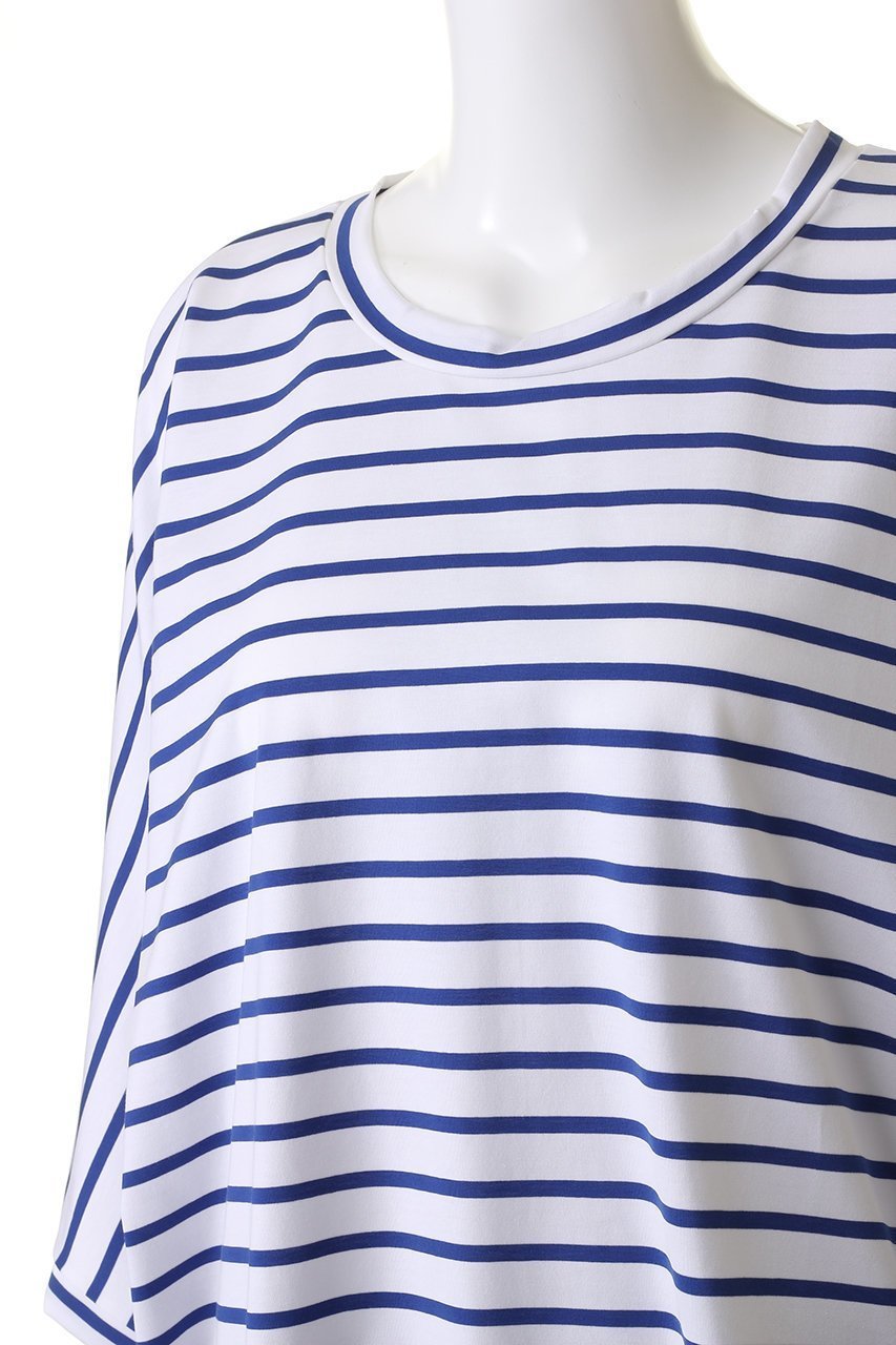 【ミズイロ インド/mizuiro ind】のBD dolman cocoon P/O プルオーバー 人気、トレンドファッション・服の通販 founy(ファニー) 　ファッション　Fashion　レディースファッション　Fashion for Women　トップス・カットソー　Cut & Sew Tops　シャツ・ブラウス・オフィスカジュアル　Elegant Blouses & Button-Ups　カジュアルプルオーバー・ニットトップス　Pullovers & Knit Tops / Casual Pullovers　カリフォルニア　California, Cali Style　ショート　Short, Short Length　スリーブ　Sleeve, Long Sleeve / Short Sleeve　トレンド　Trend, Trending Now　バルーン　Balloon, Balloon Silhouette　ボーダー　Border, Stripe　other-5|ID: prp329100004607837 ipo3291000000032909057