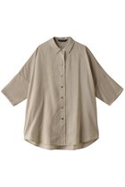【ミズイロ インド/mizuiro ind】のhalf slv wide shirt シャツ beige|ID: prp329100004607842 ipo3291000000032909704