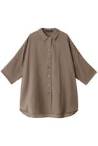【ミズイロ インド/mizuiro ind】のhalf slv wide shirt シャツ brown|ID: prp329100004607842 ipo3291000000032909706