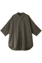 【ミズイロ インド/mizuiro ind】のhalf slv wide shirt シャツ khakiA|ID: prp329100004607842 ipo3291000000032909710