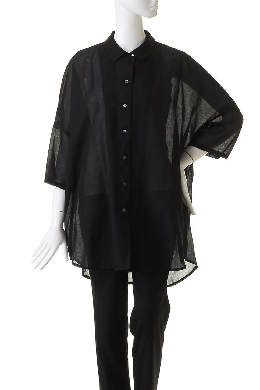 【ミズイロ インド/mizuiro ind】のhalf slv wide shirt シャツ 人気、トレンドファッション・服の通販 founy(ファニー) 　ファッション　Fashion　レディースファッション　Fashion for Women　トップス・カットソー　Cut & Sew Tops　シャツ・ブラウス・オフィスカジュアル　Elegant Blouses & Button-Ups　キャミ　Camisole, Cami Top　シアー　Sheer, See-Through　ショート　Short, Short Length　スリーブ　Sleeve, Long Sleeve / Short Sleeve　ワイド　Wide, Wide Fit　夏　Summer　other-2|ID: prp329100004607842 ipo3291000000032909720