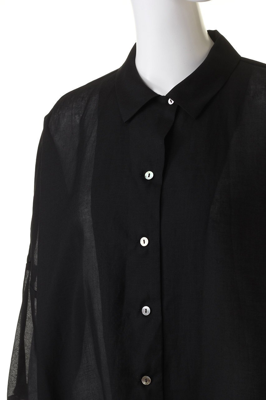 【ミズイロ インド/mizuiro ind】のhalf slv wide shirt シャツ 人気、トレンドファッション・服の通販 founy(ファニー) 　ファッション　Fashion　レディースファッション　Fashion for Women　トップス・カットソー　Cut & Sew Tops　シャツ・ブラウス・オフィスカジュアル　Elegant Blouses & Button-Ups　キャミ　Camisole, Cami Top　シアー　Sheer, See-Through　ショート　Short, Short Length　スリーブ　Sleeve, Long Sleeve / Short Sleeve　ワイド　Wide, Wide Fit　夏　Summer　other-5|ID: prp329100004607842 ipo3291000000032909729