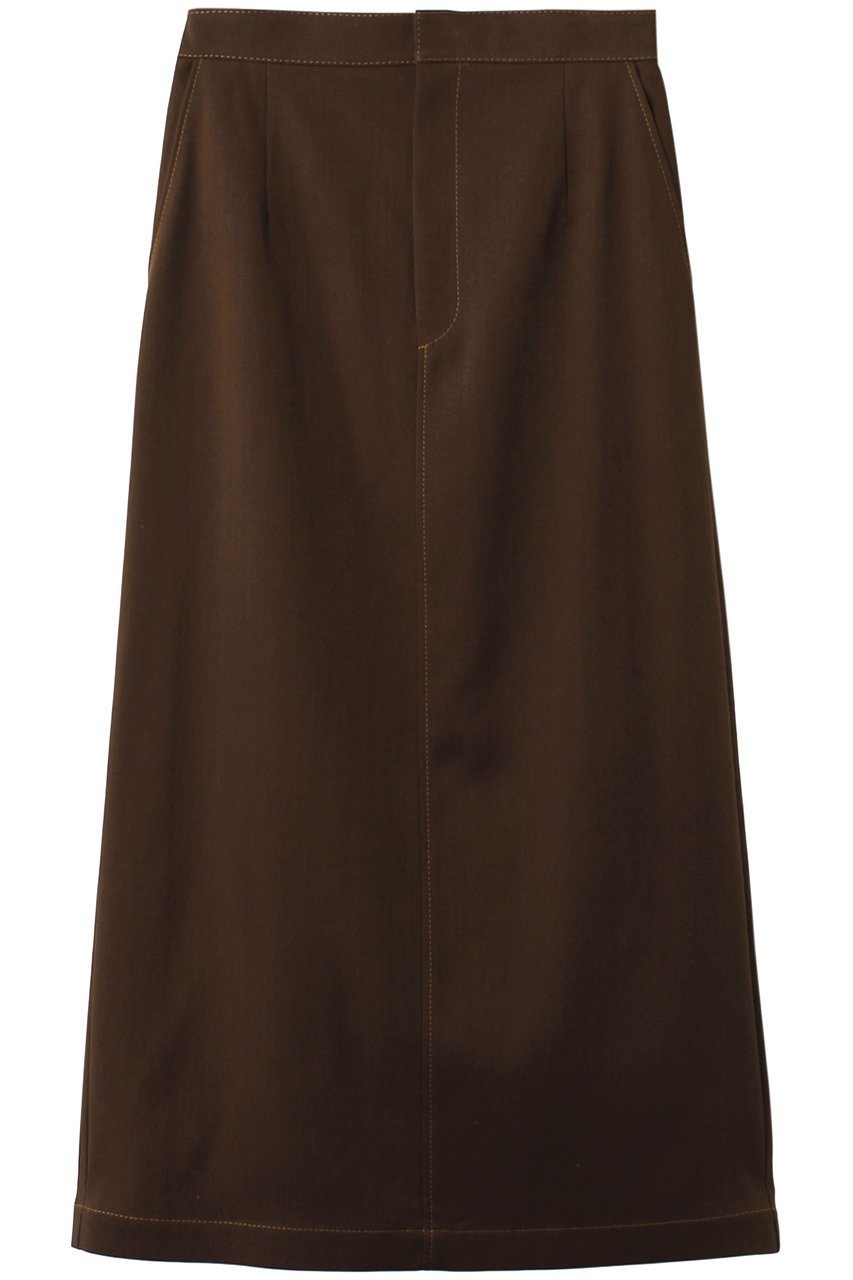 【アドーア/ADORE】のスラブツイルスカート インテリア・キッズ・メンズ・レディースファッション・服の通販 founy(ファニー) 　ファッション　Fashion　レディースファッション　Fashion for Women　スカート　Skirts　ロングスカート　Long Skirts / Maxi & Midi Skirts　クロップド　Cropped, Short Length　ツイル　Twist, Twisted Detail　ロング　Long, Long-Length　ワイド　Wide, Wide Fit　エレガント 上品　Elegant　再入荷　Restock / Back in Stock　ブラウン|ID: prp329100004607846 ipo3291000000034990240