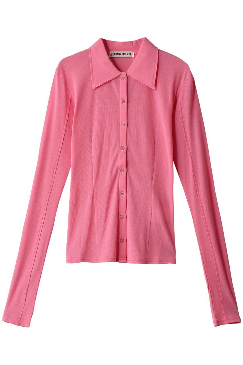 【プランク プロジェクト/PRANK PROJECT】のガーゼテレコシャツ / Gauze Teleco Shirt インテリア・キッズ・メンズ・レディースファッション・服の通販 founy(ファニー) 　ファッション　Fashion　レディースファッション　Fashion for Women　トップス・カットソー　Cut & Sew Tops　シャツ・ブラウス・オフィスカジュアル　Elegant Blouses & Button-Ups　スリーブ　Sleeve, Long Sleeve / Short Sleeve　スーピマ　Supima, Premium Cotton　テレコ　Ribbed, Rib Stitch　ロング　Long, Long-Length　夏　Summer　羽織　Haori, Light Jacket　PNK(ピンク)|ID: prp329100004607850 ipo3291000000032910452
