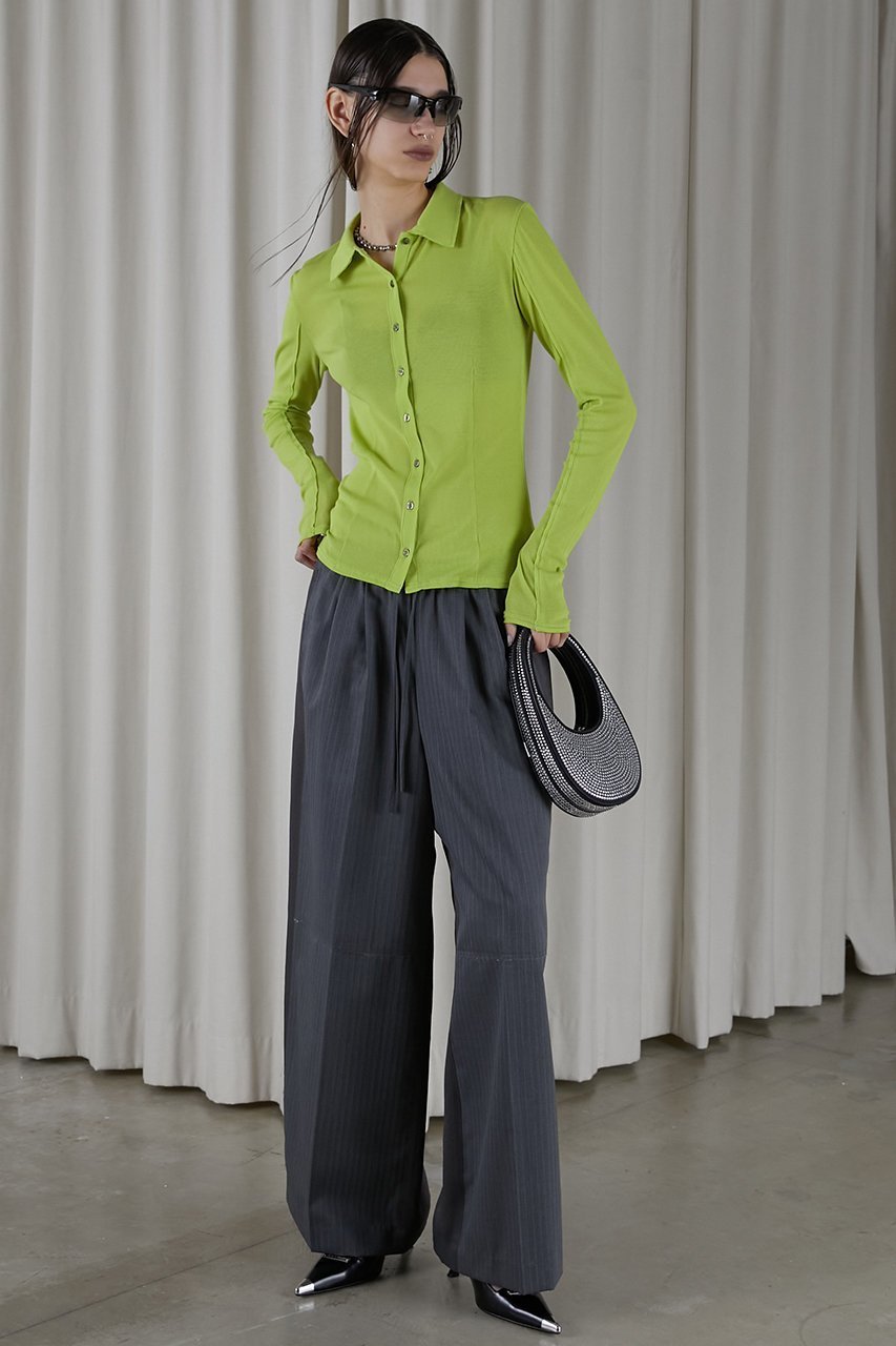 【プランク プロジェクト/PRANK PROJECT】のガーゼテレコシャツ / Gauze Teleco Shirt 人気、トレンドファッション・服の通販 founy(ファニー) 　ファッション　Fashion　レディースファッション　Fashion for Women　トップス・カットソー　Cut & Sew Tops　シャツ・ブラウス・オフィスカジュアル　Elegant Blouses & Button-Ups　スリーブ　Sleeve, Long Sleeve / Short Sleeve　スーピマ　Supima, Premium Cotton　テレコ　Ribbed, Rib Stitch　ロング　Long, Long-Length　夏　Summer　羽織　Haori, Light Jacket　other-6|ID: prp329100004607850 ipo3291000000032910469