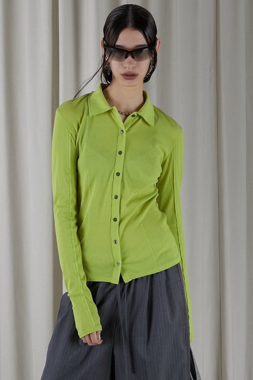 【プランク プロジェクト/PRANK PROJECT】のガーゼテレコシャツ / Gauze Teleco Shirt 人気、トレンドファッション・服の通販 founy(ファニー) 　ファッション　Fashion　レディースファッション　Fashion for Women　トップス・カットソー　Cut & Sew Tops　シャツ・ブラウス・オフィスカジュアル　Elegant Blouses & Button-Ups　スリーブ　Sleeve, Long Sleeve / Short Sleeve　スーピマ　Supima, Premium Cotton　テレコ　Ribbed, Rib Stitch　ロング　Long, Long-Length　夏　Summer　羽織　Haori, Light Jacket　other-7|ID: prp329100004607850 ipo3291000000032910472