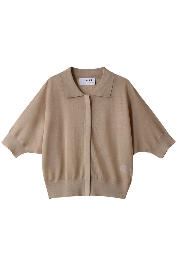 【スリー ドッツ/three dots】のシャイニーシアー ポロシャツ インテリア・キッズ・メンズ・レディースファッション・服の通販 founy(ファニー) https://founy.com/ ファッション Fashion レディースファッション Fashion for Women トップス・カットソー Cut & Sew Tops シャツ・ブラウス・オフィスカジュアル Elegant Blouses & Button-Ups ポロシャツ・きれいめカジュアル Smart-Casual Polo Tops キャミソール Camisole, Spaghetti Strap Top シアー Sheer, See-Through ベーシック Basic, Essential ポロシャツ Polo Shirt, Collared Tee エレガント 上品 Elegant |ID: prp329100004607852 ipo3291000000032910479