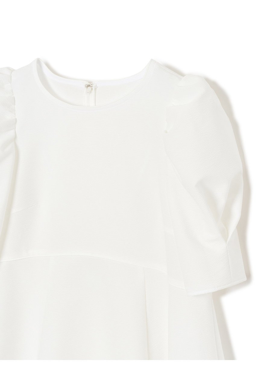 【アナイ/ANAYI】のサッカーストレッチペプラムブラウス 人気、トレンドファッション・服の通販 founy(ファニー) 　ファッション　Fashion　レディースファッション　Fashion for Women　トップス・カットソー　Cut & Sew Tops　シャツ・ブラウス・オフィスカジュアル　Elegant Blouses & Button-Ups　おすすめ　Recommended / Our Picks　サッカー　Seersucker, Summer Fabric　ショート　Short, Short Length　ストライプ　Stripe, Striped Pattern　ストレッチ　Stretch, Stretchy Fabric　スリーブ　Sleeve, Long Sleeve / Short Sleeve　セットアップ　Set-Up, Coordinated Outfit　フレア　Flare, Flared　ペプラム　Peplum, Flared Hem　再入荷　Restock / Back in Stock　夏　Summer　無地　Plain, Solid Color　other-3|ID: prp329100004607854 ipo3291000000035054675