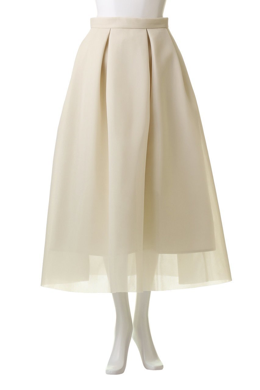 【クラネ/CLANE】のSHEER RUSSELL VOLUME FLARE SKIRT/スカート 人気、トレンドファッション・服の通販 founy(ファニー) 　ファッション　Fashion　レディースファッション　Fashion for Women　スカート　Skirts　ロングスカート　Long Skirts / Maxi & Midi Skirts　クッション　Cushion, Throw Pillow　コンパクト　Compact, Small Size　シアー　Sheer, See-Through　ダブル　Double, Double-Breasted　フォルム　Silhouette, Form　フレア　Flare, Flared　ラッセル　Raschel, Raschel Lace　ロング　Long, Long-Length　other-2|ID: prp329100004607863 ipo3291000000032911060