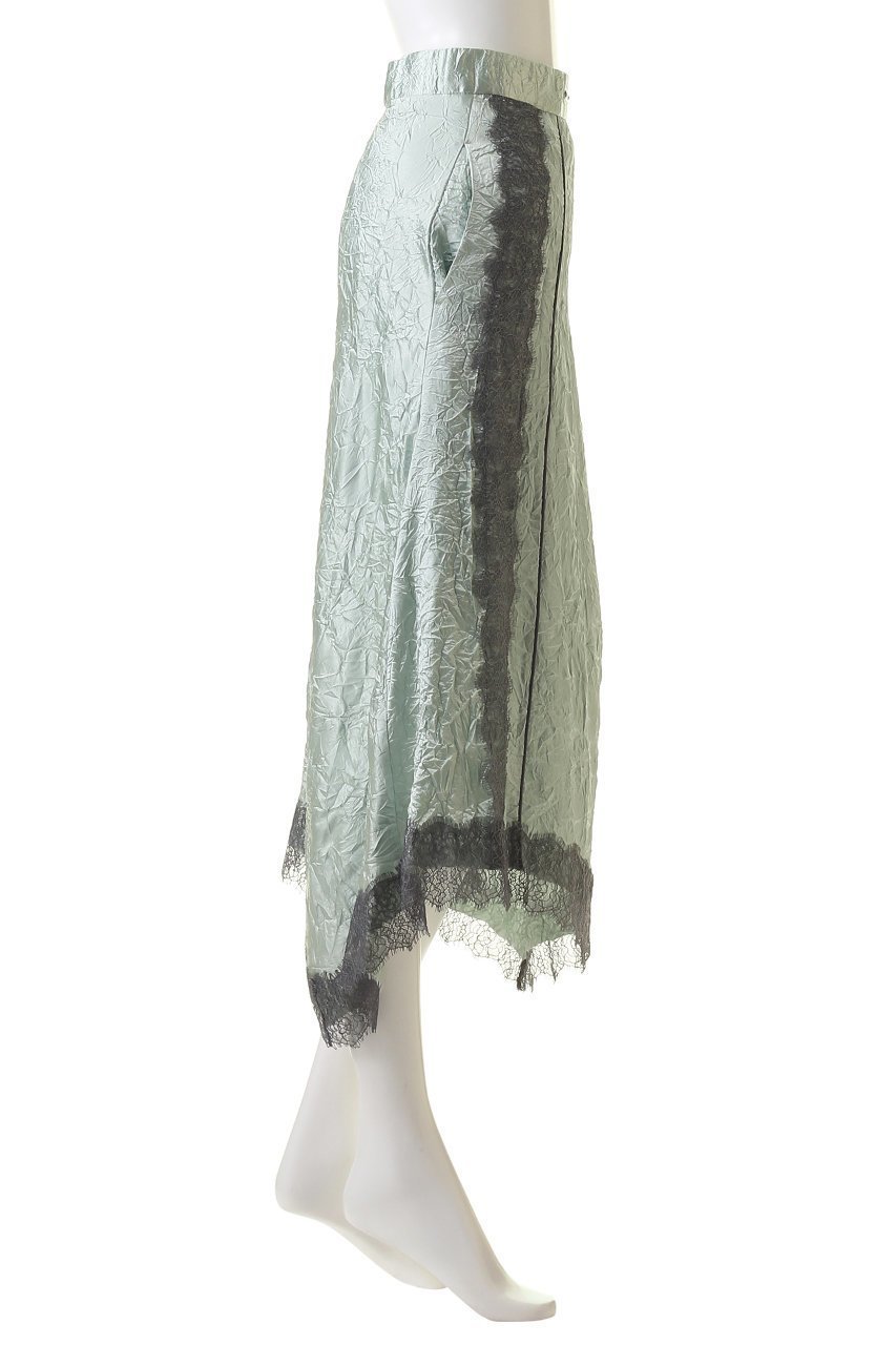 【プランク プロジェクト/PRANK PROJECT】のワッシャーサテンレーストリムスカート / Washed Satin Lace Trim Skirt 人気、トレンドファッション・服の通販 founy(ファニー) 　ファッション　Fashion　レディースファッション　Fashion for Women　スカート　Skirts　ロングスカート　Long Skirts / Maxi & Midi Skirts　イレギュラー　Irregular Design　サテン　Satin, Glossy Fabric　トリミング　Trimming, Decorative Edge　パーティ　Party, Party Style　レース　Lace, Lace Fabric　ロング　Long, Long-Length　ワッシャー　Washer, Crinkled Finish　other-3|ID: prp329100004607870 ipo3291000000035057359