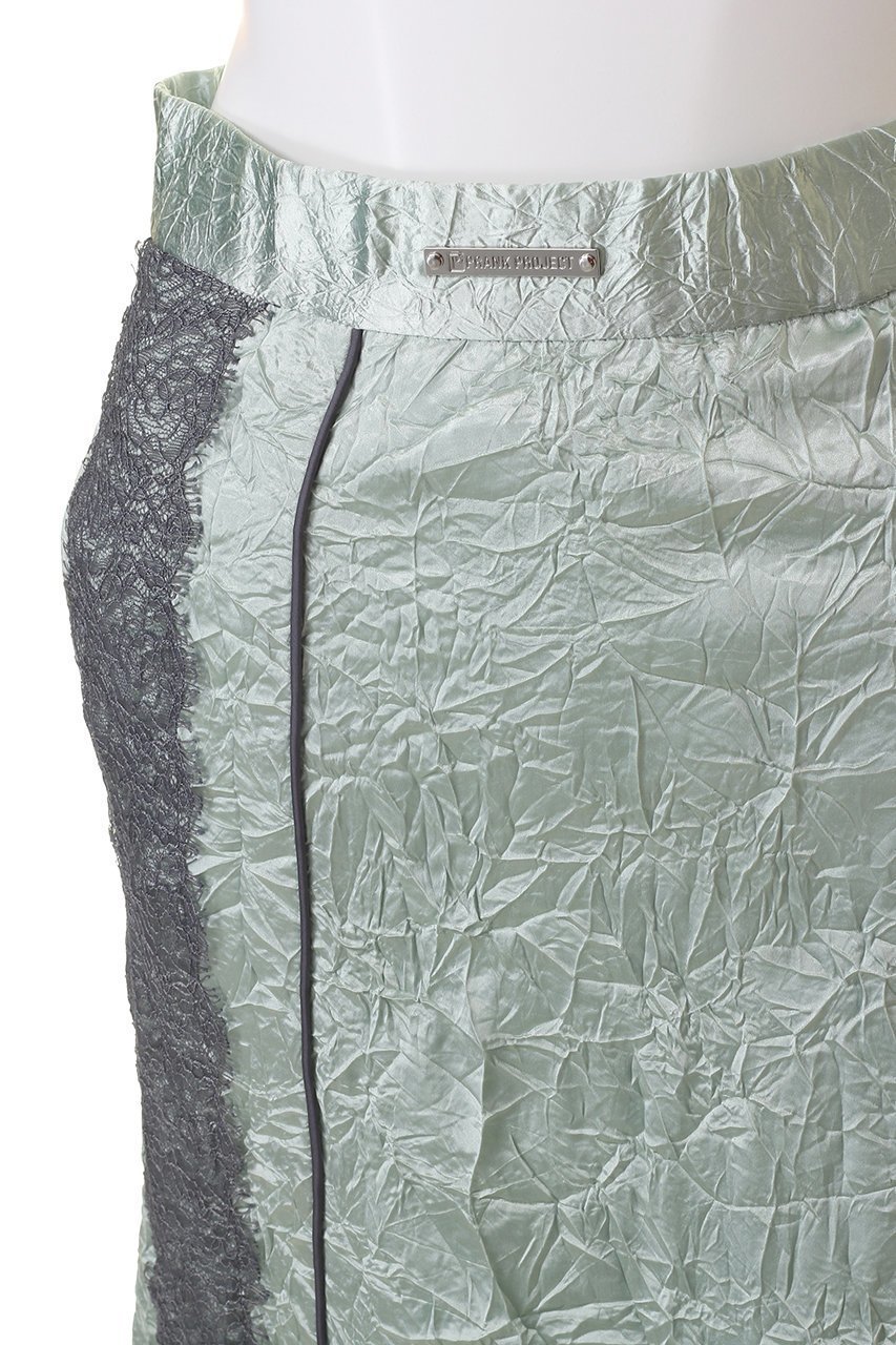 【プランク プロジェクト/PRANK PROJECT】のワッシャーサテンレーストリムスカート / Washed Satin Lace Trim Skirt 人気、トレンドファッション・服の通販 founy(ファニー) ファッション Fashion レディースファッション Fashion for Women スカート Skirts ロングスカート Long Skirts / Maxi & Midi Skirts イレギュラー Irregular Design サテン Satin, Glossy Fabric トリミング Trimming, Decorative Edge パーティ Party, Party Style レース Lace, Lace Fabric ロング Long, Long-Length ワッシャー Washer, Crinkled Finish other-5|ID: prp329100004607870 ipo3291000000035273231