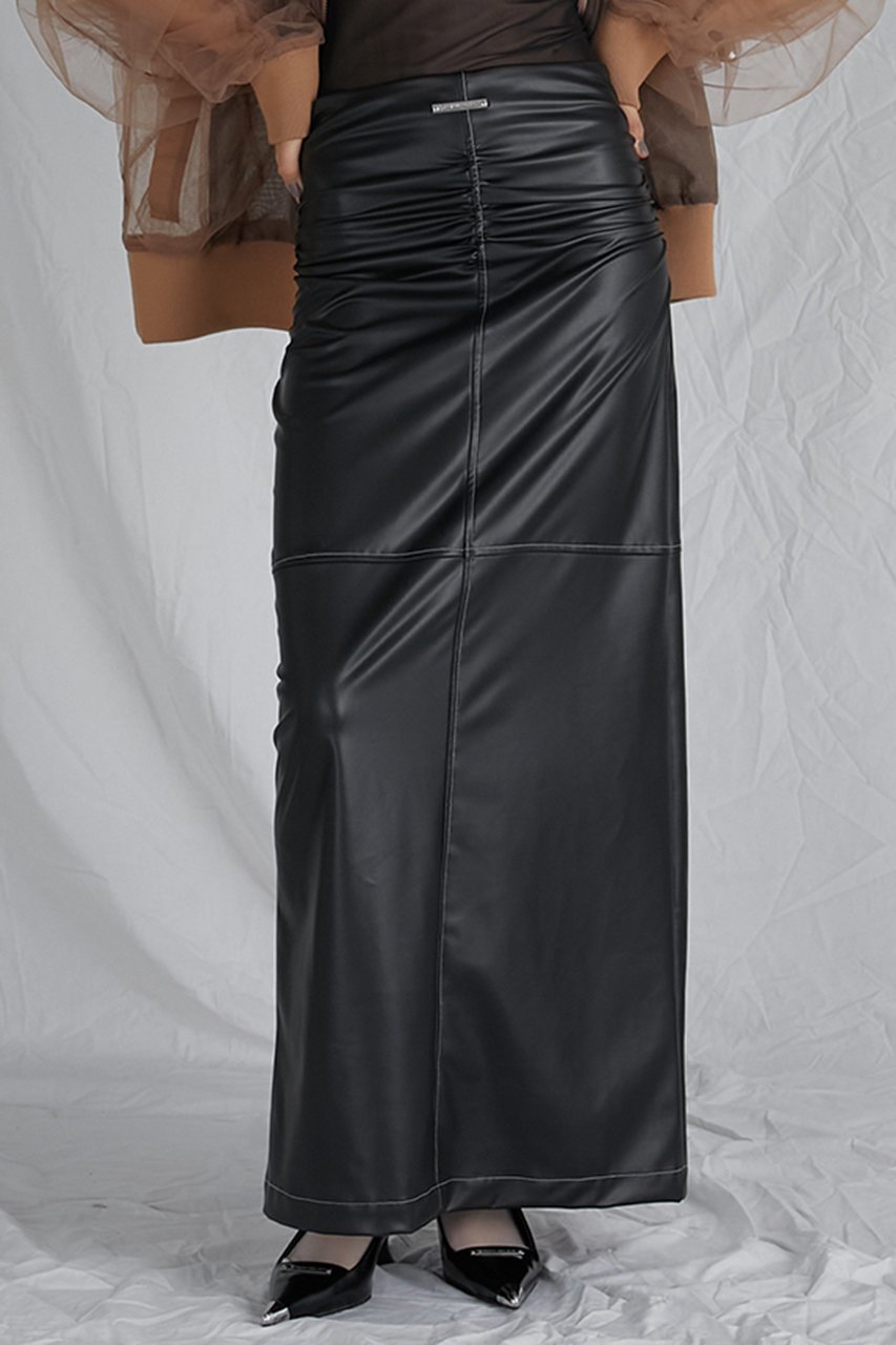 【プランク プロジェクト/PRANK PROJECT】のシンセティックレザーマキシスカート / Synthetic Leather Maxi Skirt 人気、トレンドファッション・服の通販 founy(ファニー) 　ファッション　Fashion　レディースファッション　Fashion for Women　スカート　Skirts　ロングスカート　Long Skirts / Maxi & Midi Skirts　おすすめ　Recommended / Our Picks　ギャザー　Gathered, Ruffled　ストレッチ　Stretch, Stretchy Fabric　タンク　Tank Top, Sleeveless Top　フェイクレザー　Faux Leather, PU Leather　マキシ　Maxi, Full Length　ロング　Long, Long-Length　夏　Summer　other-6|ID: prp329100004607871 ipo3291000000035751467