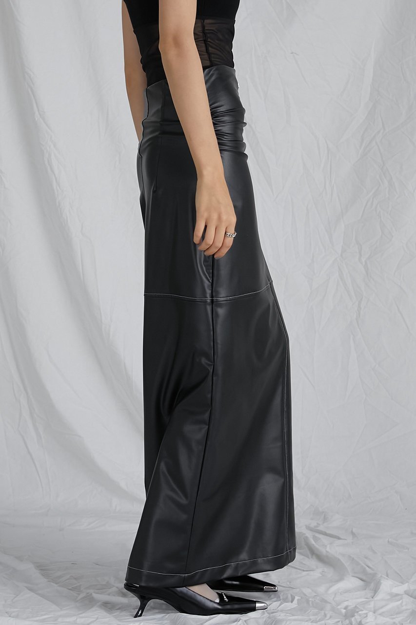 【プランク プロジェクト/PRANK PROJECT】のシンセティックレザーマキシスカート / Synthetic Leather Maxi Skirt 人気、トレンドファッション・服の通販 founy(ファニー) 　ファッション　Fashion　レディースファッション　Fashion for Women　スカート　Skirts　ロングスカート　Long Skirts / Maxi & Midi Skirts　おすすめ　Recommended / Our Picks　ギャザー　Gathered, Ruffled　ストレッチ　Stretch, Stretchy Fabric　タンク　Tank Top, Sleeveless Top　フェイクレザー　Faux Leather, PU Leather　マキシ　Maxi, Full Length　ロング　Long, Long-Length　夏　Summer　other-8|ID: prp329100004607871 ipo3291000000035751471
