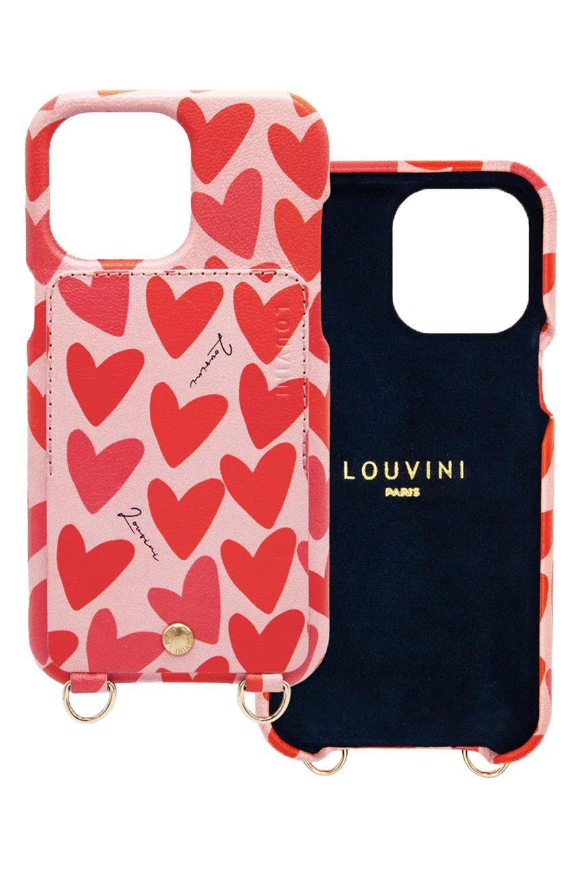 【ルヴィニ パリ/Louvini Paris】のiPhone15 スマホケース LOU インテリア・キッズ・メンズ・レディースファッション・服の通販 founy(ファニー) 　ファッション　Fashion　レディースファッション　Fashion for Women　iPhone アイフォーン　iPhone　なめらか　Smooth, Silky Texture　カメラ　Camera Accessories　スマホケース　Smartphone Case　ポケット　Pocket, Pocket Detail　再入荷　Restock / Back in Stock　HEARTS|ID: prp329100004607877 ipo3291000000032911708