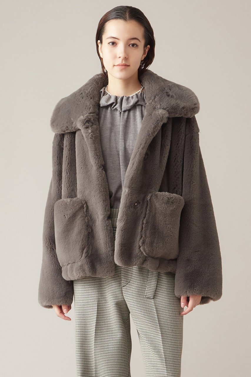 【マルティニーク/martinique】の【jakke】TRACI COAT インテリア・キッズ・メンズ・レディースファッション・服の通販 founy(ファニー) 　ファッション　Fashion　レディースファッション　Fashion for Women　アウター　Coat / Outerwear Collection　コート・ロングコート・ピーコート　Long Coats, Peacoats & More　エレガント 上品　Elegant　クール　Cool, Chic　ショート　Short, Short Length　バランス　Balance, Style Balance　ポケット　Pocket, Pocket Detail　リアル　Real, Realistic　グレー|ID: prp329100004607885 ipo3291000000032911830