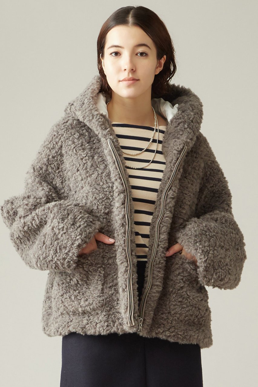 【マルティニーク/martinique】の【jakke】DAPHNE COAT インテリア・キッズ・メンズ・レディースファッション・服の通販 founy(ファニー) 　ファッション　Fashion　レディースファッション　Fashion for Women　アウター　Coat / Outerwear Collection　コート・ロングコート・ピーコート　Long Coats, Peacoats & More　クール　Cool, Chic　ショート　Short, Short Length　バランス　Balance, Style Balance　ブルゾン　Blouson, Bomber Jacket　リアル　Real, Realistic　グレー|ID: prp329100004607886 ipo3291000000032911863