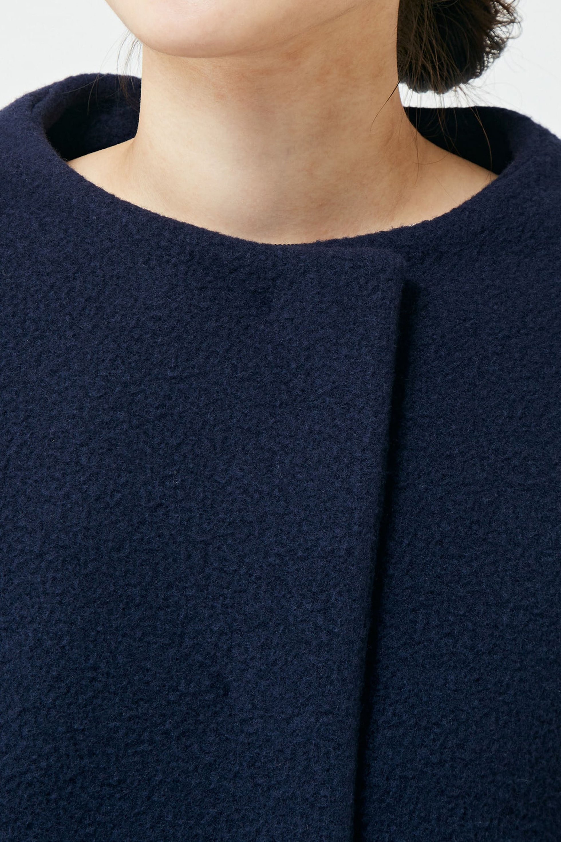 【マルティニーク/martinique】の【COGTHEBIGSMOKE】EMILY ROUND NECK COAT 人気、トレンドファッション・服の通販 founy(ファニー) 　ファッション　Fashion　レディースファッション　Fashion for Women　アウター　Coat / Outerwear Collection　コート・ロングコート・ピーコート　Long Coats, Peacoats & More　カッティング　Cutting Detail　コレクション　Collection, Seasonal Line　トレンド　Trend, Trending Now　パッチ　Patch, Appliqué　ブランケット　Blanket, Throw Blanket　ポケット　Pocket, Pocket Detail　リアル　Real, Realistic　ロング　Long, Long-Length　ロンドン　London Style, British Inspired　日本製　Made In Japan　other-8|ID: prp329100004607887 ipo3291000000032912009