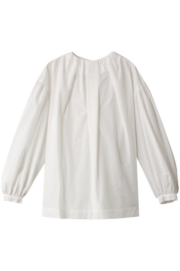 【エリオポール/heliopole】のギャザードネックブラウス インテリア・キッズ・メンズ・レディースファッション・服の通販 founy(ファニー) https://founy.com/ ファッション Fashion レディースファッション Fashion for Women トップス・カットソー Cut & Sew Tops シャツ・ブラウス・オフィスカジュアル Elegant Blouses & Button-Ups ギャザー Gathered, Ruffled スリーブ Sleeve, Long Sleeve / Short Sleeve フロント Front, Front Design ブロード Broadcloth, Fine Cotton ロング Long, Long-Length |ID: prp329100004607891 ipo3291000000035064179