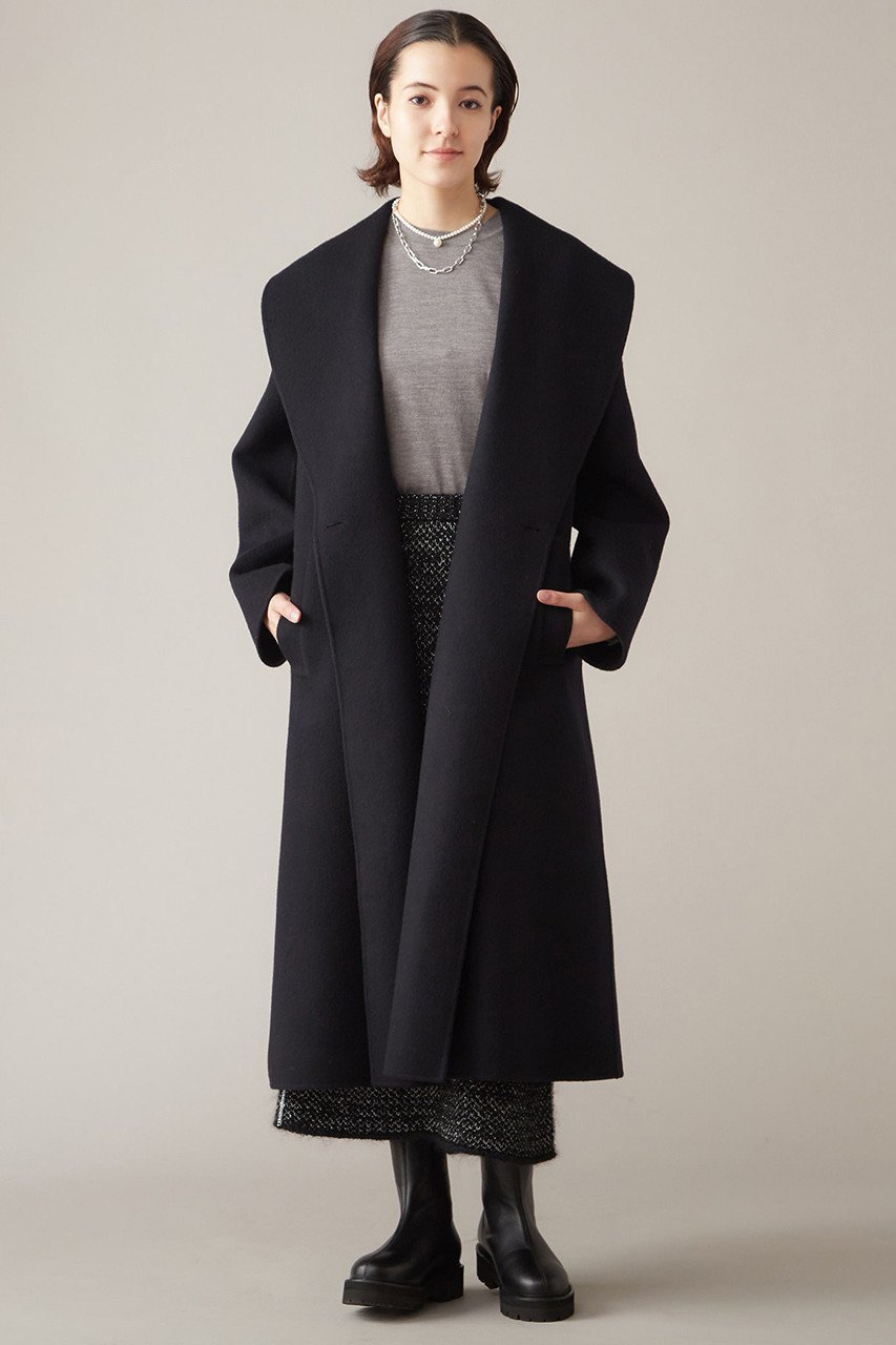 【マルティニーク/martinique】のショールカラーコート インテリア・キッズ・メンズ・レディースファッション・服の通販 founy(ファニー) 　ファッション　Fashion　レディースファッション　Fashion for Women　アウター　Coat / Outerwear Collection　コート・ロングコート・ピーコート　Long Coats, Peacoats & More　ショール　Shawl, Wrap　ロング　Long, Long-Length　定番　Standard, Basic Item　ネイビー|ID: prp329100004607893 ipo3291000000032912303