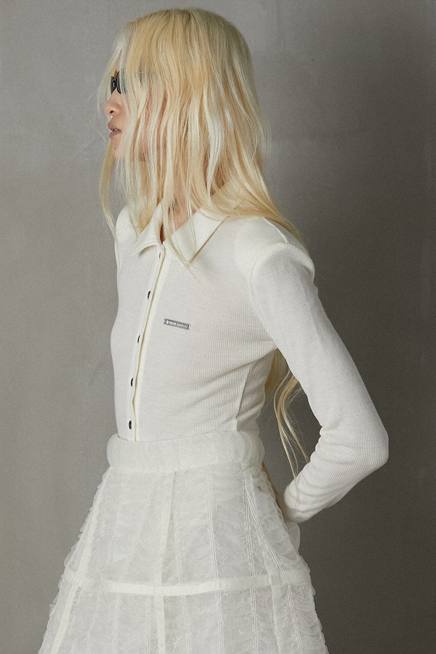 【プランク プロジェクト/PRANK PROJECT】のポロボディスーツ / Polo Bodysuit 人気、トレンドファッション・服の通販 founy(ファニー) ファッション Fashion レディースファッション Fashion for Women トップス・カットソー Cut & Sew Tops シャツ・ブラウス・オフィスカジュアル Elegant Blouses & Button-Ups ロングTシャツ・Tシャツ Longline T-Shirts & Tees カットソー・ベーシックTシャツ Cut-and-Sewn Tops / Stretch Tees & Basics カッティング Cutting Detail シンプル Simple, Minimal スリーブ Sleeve, Long Sleeve / Short Sleeve スーツ Suit, Formalwear テレコ Ribbed, Rib Stitch ポロシャツ Polo Shirt, Collared Tee ロング Long, Long-Length other-4|ID: prp329100004607896 ipo3291000000034421470