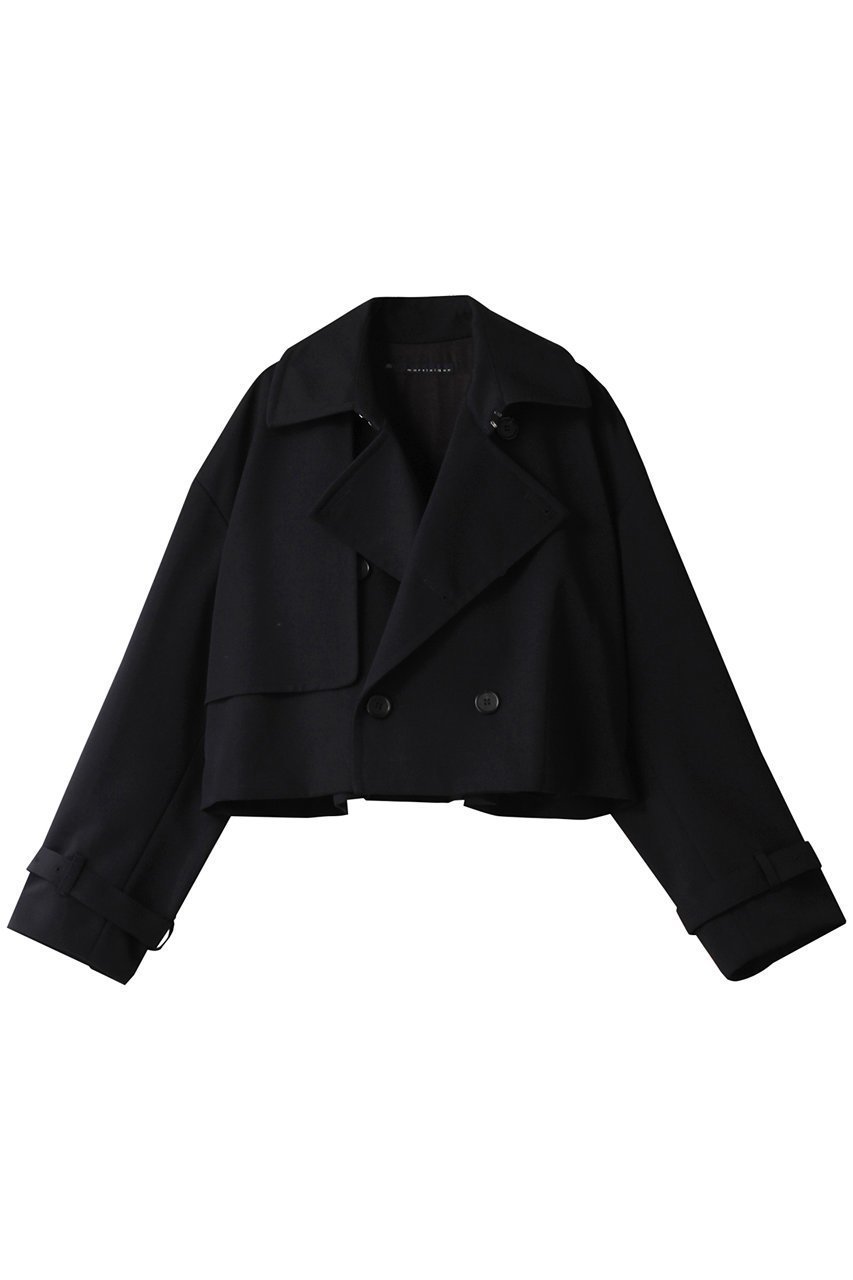 【マルティニーク/martinique】のショートトレンチ インテリア・キッズ・メンズ・レディースファッション・服の通販 founy(ファニー) 　ファッション　Fashion　レディースファッション　Fashion for Women　アウター　Coat / Outerwear Collection　コート・ロングコート・ピーコート　Long Coats, Peacoats & More　ショート　Short, Short Length　トレンチ　Trench, Trench Coat　トレンド　Trend, Trending Now　ドレープ　Drape, Draping Fabric　バランス　Balance, Style Balance　人気　Popular, Best Seller　ネイビー|ID: prp329100004607898 ipo3291000000032912658