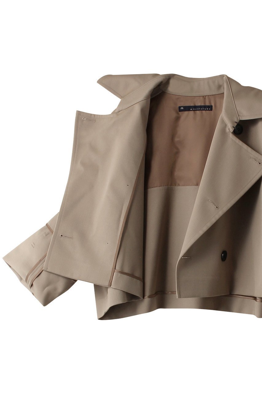 【マルティニーク/martinique】のショートトレンチ 人気、トレンドファッション・服の通販 founy(ファニー) 　ファッション　Fashion　レディースファッション　Fashion for Women　アウター　Coat / Outerwear Collection　コート・ロングコート・ピーコート　Long Coats, Peacoats & More　ショート　Short, Short Length　トレンチ　Trench, Trench Coat　トレンド　Trend, Trending Now　ドレープ　Drape, Draping Fabric　バランス　Balance, Style Balance　人気　Popular, Best Seller　other-6|ID: prp329100004607898 ipo3291000000032912691