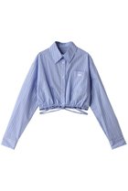 【メゾンスペシャル/MAISON SPECIAL】のSheer Short Length Shirt/シアーショートシャツ 人気、トレンドファッション・服の通販 founy(ファニー) ファッション Fashion レディースファッション Fashion for Women トップス・カットソー Cut & Sew Tops シャツ・ブラウス・オフィスカジュアル Elegant Blouses & Button-Ups シャーリング Shirring, Ruched ショート Short, Short Length ストライプ Stripe, Striped Pattern ストレッチ Stretch, Stretchy Fabric スリーブ Sleeve, Long Sleeve / Short Sleeve バランス Balance, Style Balance ボトム Bottoms, Lower Wear ロング Long, Long-Length ワンポイント One Point, Statement Accent thumbnail BLU(ブルー)|ID: prp329100004607900 ipo3291000000036029390