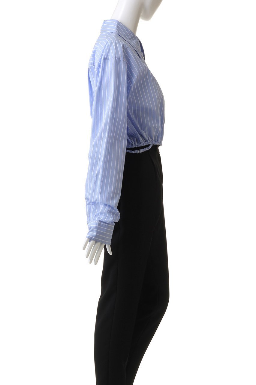 【メゾンスペシャル/MAISON SPECIAL】のSheer Short Length Shirt/シアーショートシャツ 人気、トレンドファッション・服の通販 founy(ファニー) 　ファッション　Fashion　レディースファッション　Fashion for Women　トップス・カットソー　Cut & Sew Tops　シャツ・ブラウス・オフィスカジュアル　Elegant Blouses & Button-Ups　シャーリング　Shirring, Ruched　ショート　Short, Short Length　ストライプ　Stripe, Striped Pattern　ストレッチ　Stretch, Stretchy Fabric　スリーブ　Sleeve, Long Sleeve / Short Sleeve　バランス　Balance, Style Balance　ボトム　Bottoms, Lower Wear　ロング　Long, Long-Length　ワンポイント　One Point, Statement Accent　other-3|ID: prp329100004607900 ipo3291000000036029395