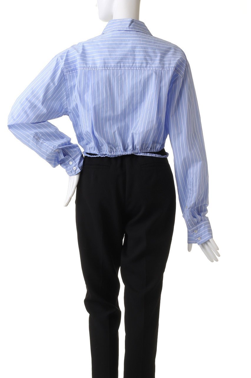 【メゾンスペシャル/MAISON SPECIAL】のSheer Short Length Shirt/シアーショートシャツ 人気、トレンドファッション・服の通販 founy(ファニー) 　ファッション　Fashion　レディースファッション　Fashion for Women　トップス・カットソー　Cut & Sew Tops　シャツ・ブラウス・オフィスカジュアル　Elegant Blouses & Button-Ups　シャーリング　Shirring, Ruched　ショート　Short, Short Length　ストライプ　Stripe, Striped Pattern　ストレッチ　Stretch, Stretchy Fabric　スリーブ　Sleeve, Long Sleeve / Short Sleeve　バランス　Balance, Style Balance　ボトム　Bottoms, Lower Wear　ロング　Long, Long-Length　ワンポイント　One Point, Statement Accent　other-4|ID: prp329100004607900 ipo3291000000036029396